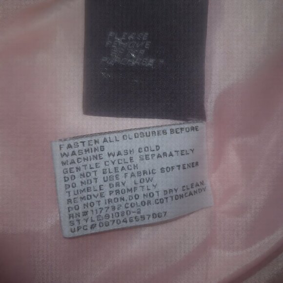 ZeroXposure Womens Windbreaker Jacket Pink White Full Zip Lightweight Size Large - Picture 8 of 8